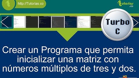 arrays – turbo C (filas multiplos de tres y dos)