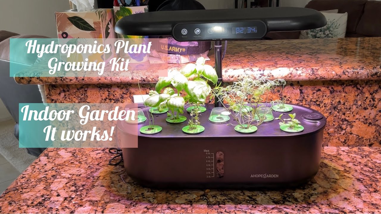 Hydroponics Plant Growing Kit Indoor Garden Step By Step Directions 