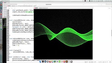 CUDA-OpenGL Inter Operation for wave simulation