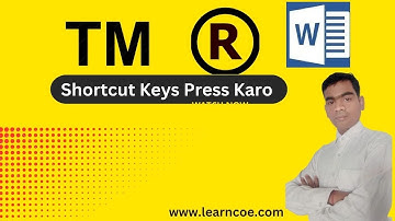 MS Word: Type Trademark and Registered Symbol Using Shortcut Key|Trademark