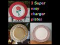 Ten minutes super easy DIY Charger Plates using Dollar Tree chargers DIY Luxuries by Leora