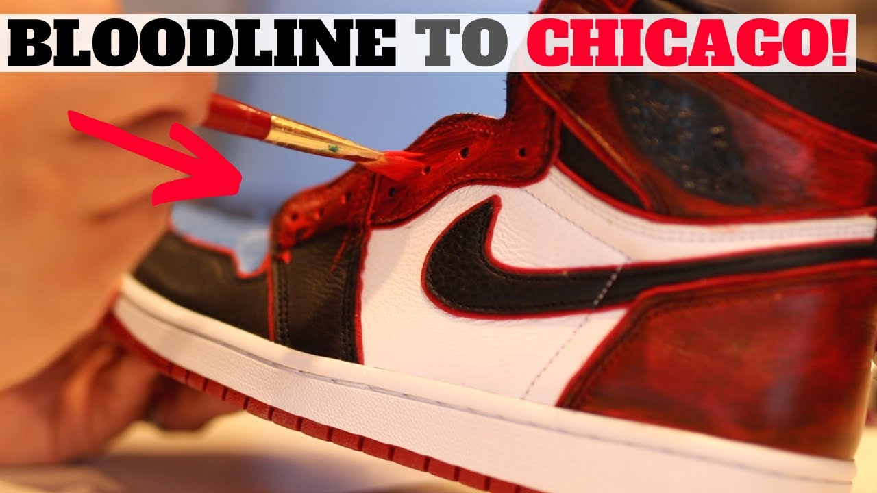 custom bloodline jordan 1