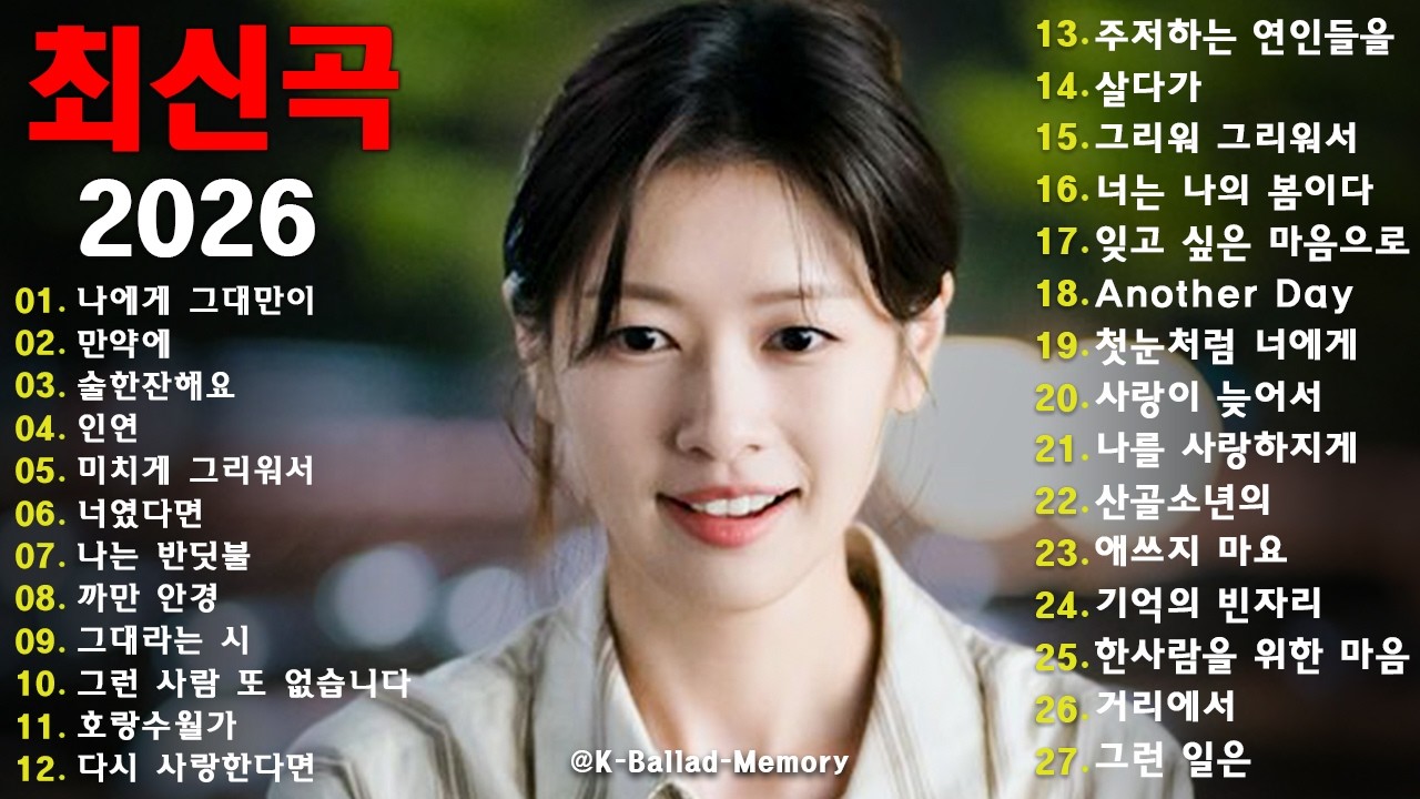 발렌타인데이에 듣는 로맨스 OST 발라드 모음 ♪ 광고없는 ᴘʟᴀʏʟɪsᴛ 💕 OST Playlist 2026 - 선재 업고 튀어, 호텔 델루나, 도깨비