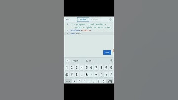 c program to check weather a person is eligible for vote or not | program-2