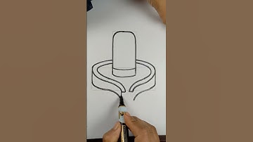 How to draw Shiva linga easy step by step.. #shorts