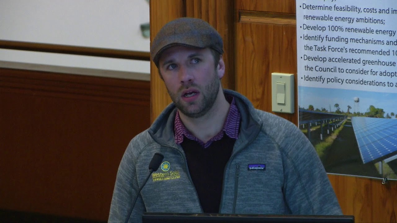 Climate Action Task Force Presentation by Western Solar - YouTube