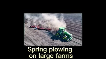 Spring Ploughing, Ploughing And Sowing On Farms