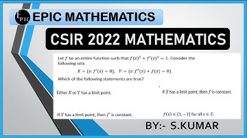 CSIR NET 2022 COMPLEX ANALYSIS SOLUTION PART C