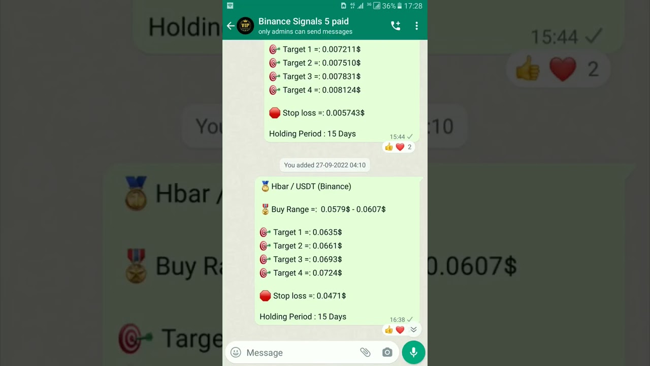Hbar - Usdt Perfect Hit with Signal Proof || Binance Exchange #shorts -  YouTube