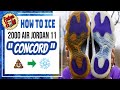 How To Ice 00' Air Jordan 11 Concords Using Fabes Sole Sauce