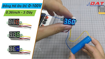 Đồng Hồ Đo DC 0-100V 0.36inch  3 Dây | Điện tử DAT