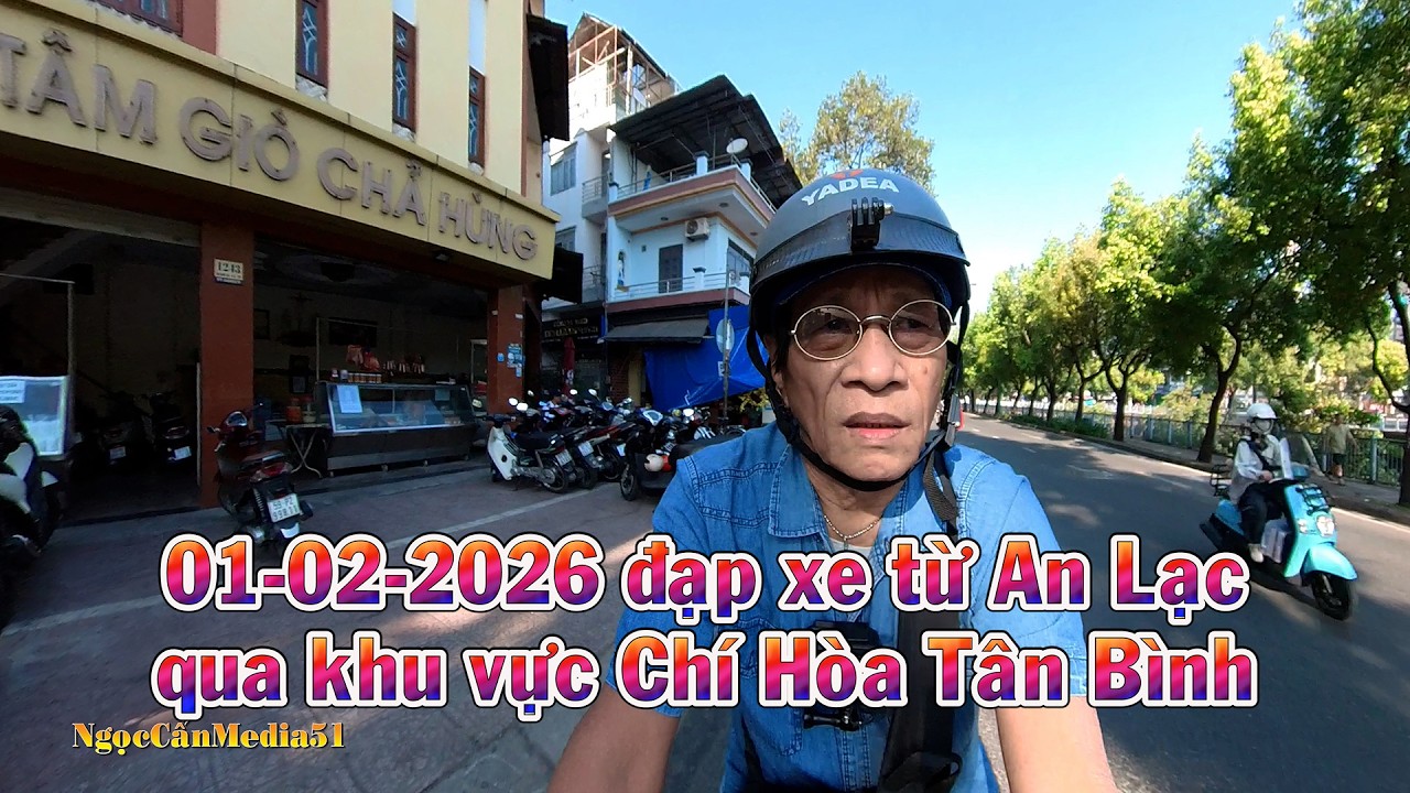 01-02-2026 đạp xe từ An Lạc Kênh Nhiêu Lộc qua khu vực Chí Hòa Tân Bình