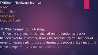 Information Part-2|Non-functional testing types|Compatibility testing|Manual testing|Software testing#find Update