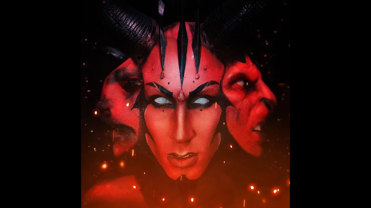 ASMODEUS The Demon Prince of Lust Makeup Look | Deadly Sins Cosmetics x ...