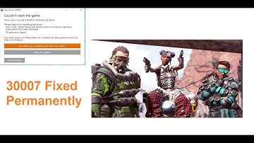 How to fix 30007 ERROR