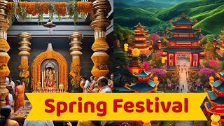 Hindu temple of central Indiana spring festival, Indianapolis, vendors, and food available