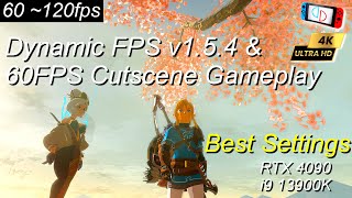 Yuzu EA 3708 The Legend of Zelda Tears of the Kingdom Dynamic FPS v1 5 4 60FPS Cutscene Fix