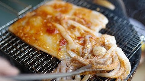 Cách chế biến món mực một nắng nướng sa tế