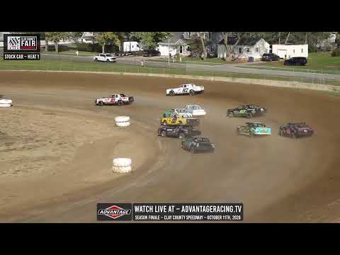 Season Finale | Clay County Speedway | LIVE Look-In | 10-11-2026 - dirt track racing video