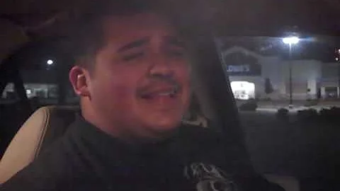 Thomas singing to a beaner song