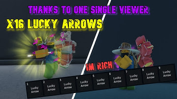 [YBA] WE USED 16 LUCKY ARROWS...