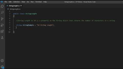 C# String Length - How to calculate the length of a string in .NET C# #shorts