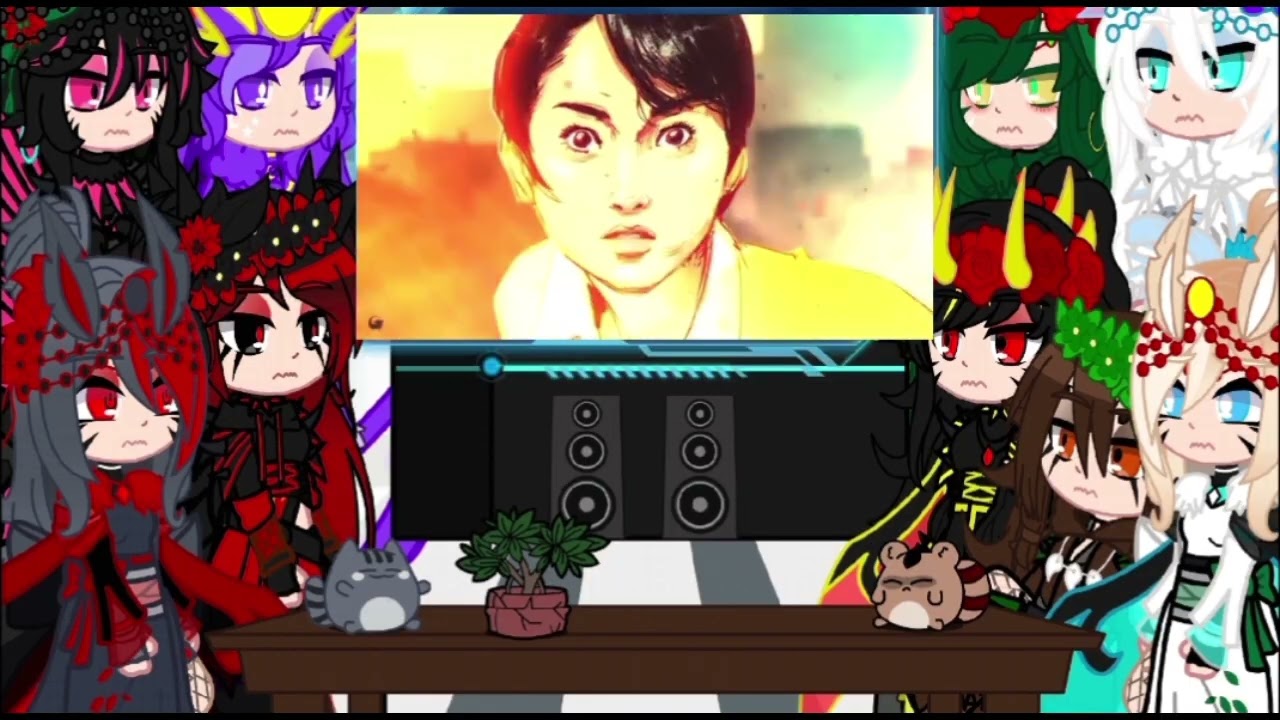 Kaijus fêmeas reagindo ao Rap do Minus One+Kaijutubers vs Ghidorah e Destroyah/Gacha Plus\