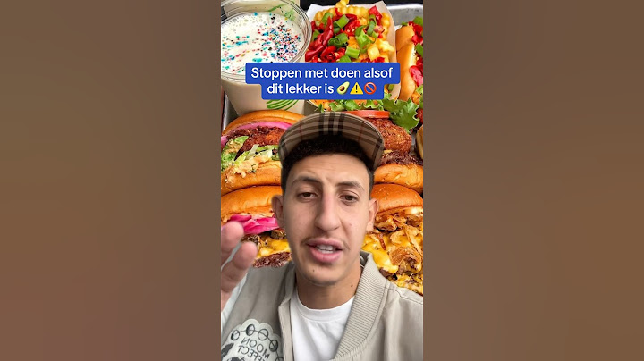 ETEN WAARVAN WE MOETEN STOPPEN MET DOEN ALSOF HET LEKKER IS 🍔🍕❌