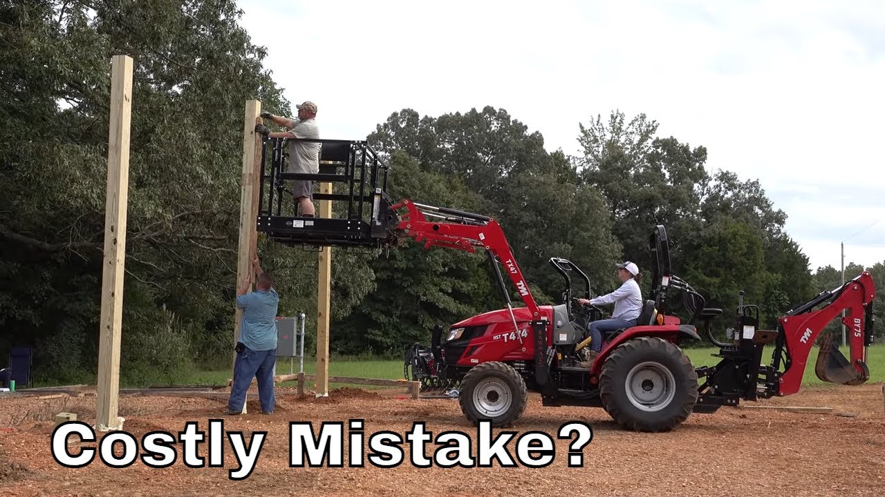 Pole Barn Costly Mistake? Cutting Post And Truss Fail