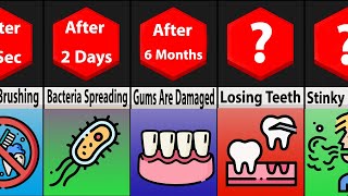 Comparison: What Happens If You Stop Brushing Your Teeth