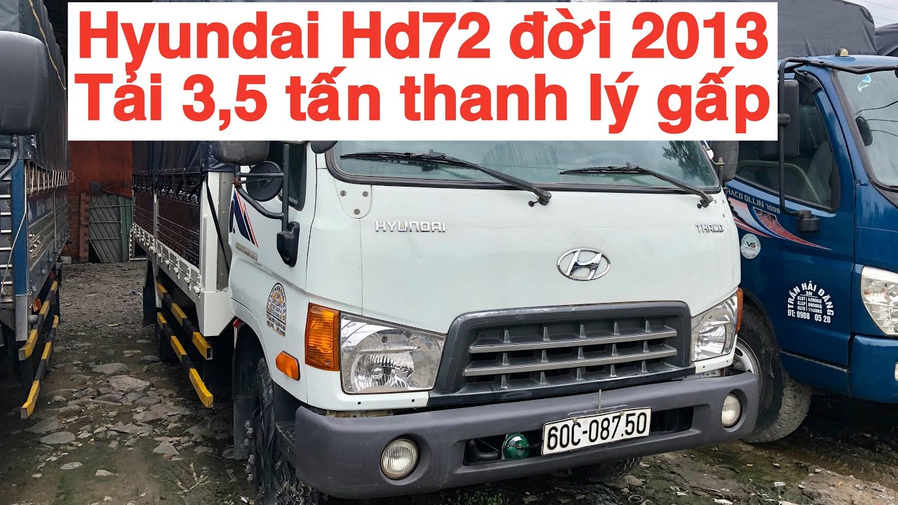 Hyundai HD72 35 tấn cũ đời 2012 thùng mui bạt xe tải 3T5 giá tốt