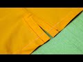 Easy Skirt Slit - How to sew a skirt slit