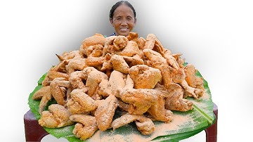 Bà Tân Vlog - Lần Đầu Làm Mâm Cánh Gà Rán Lắc Phô Mai Khổng Lồ Đãi Cả Làng