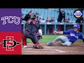 #17 TCU vs San Diego State Highlights | MLB4 Tournament | 2022 College Baseball Highlights