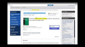 Search for Article by Journal Title