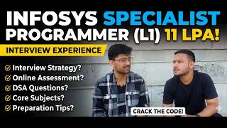 How to Crack Infosys Specialist Programmer (11 LPA) | Full Interview Experience with Priyanshu