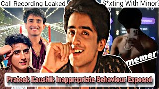 PRATEEK KAUSHIK CAUGHT RED HANDED | S*XTING CHATS WITH 15 YEAR MINOR GOT LEAKED | ASKING FOR NUDES