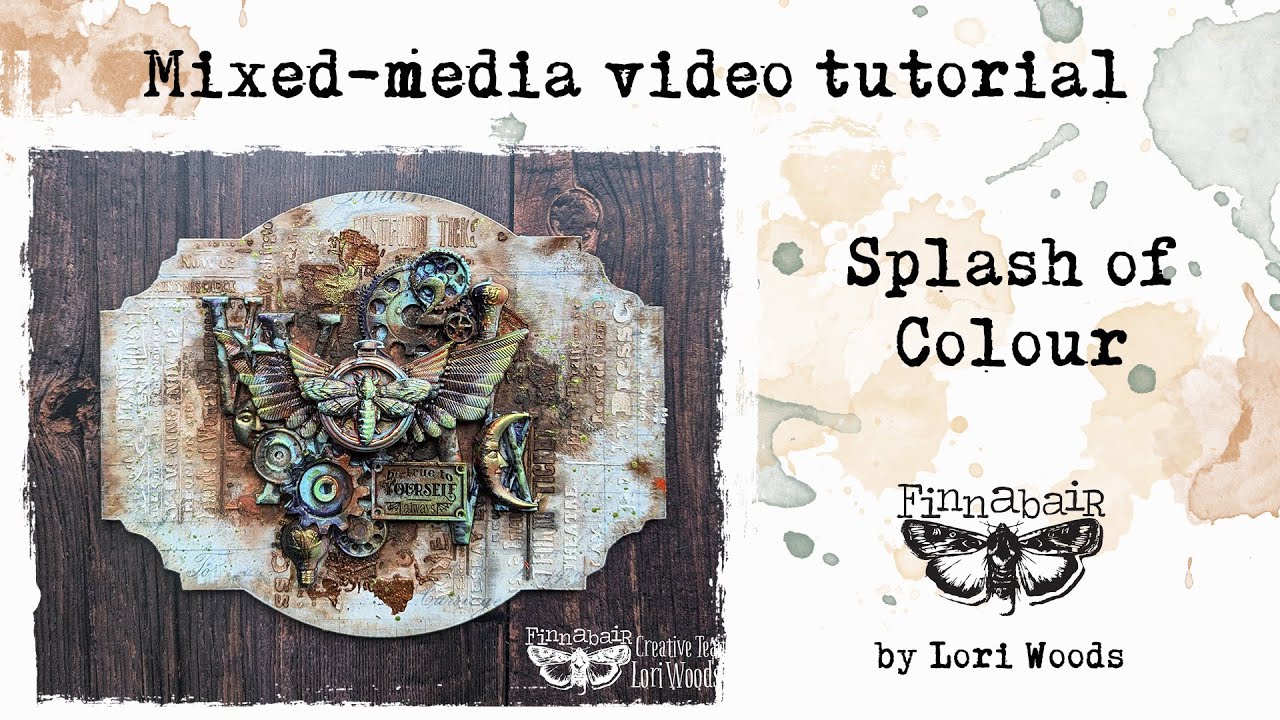 A Splash of Colour- mixed media project by @creative.crumbs - YouTube