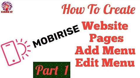 How to create website in mobirise  part 1