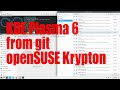 Run kde plasma 6 from git using opensuse krypton live cd mode  january 2024  691b3b9d