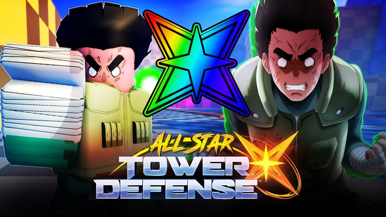 Макс All Star Rock Lee Showcase в All Star Tower Defense X Roblox Boulder Li
