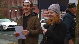 Climate activists protest in Downtown Spokane