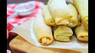 Творожные Трубочки с Орехами / Печенье СИГАРЕТКИ Творожные Трубочки с Орехами / Печенье СИГАРЕТКИ
