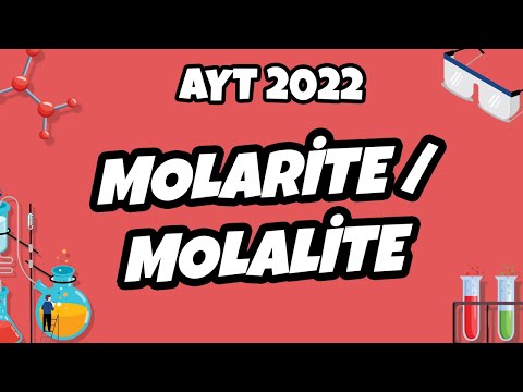 Molarite ve Molalite | AYT Kimya 2022 #hedefekoş