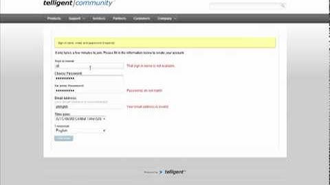 Telligent Community - As-you-type Form Validation