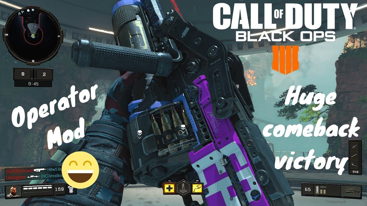 The Hades OPERATOR MOD in Call Of Duty Black Ops 4 + COMEBACK FROM A 150 pt LEAD in Chaos Domination