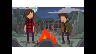 Sam the moose and Dean and Crowley// adventure time spn version