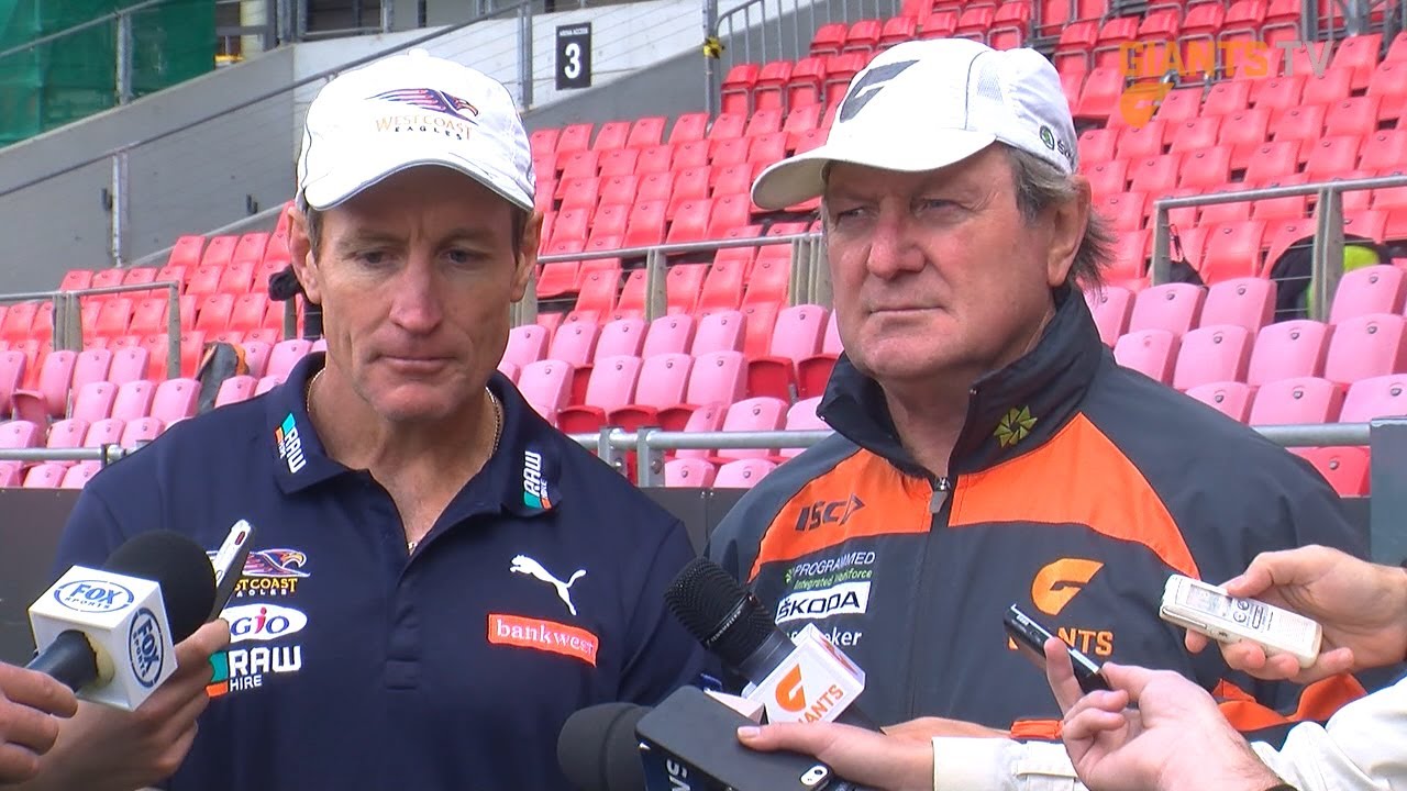 giants preseason Sheedy Worsfold Presser