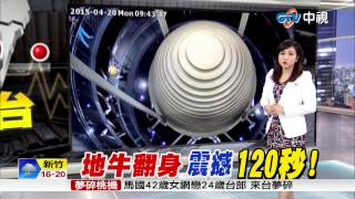 【中視新聞】今年以來最大! 規模6.3強震逾120秒 20150420