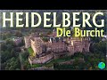 HEIDELBERG Burgt aus der Luft gesehen in 4K UHD